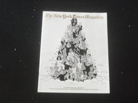 2022 APRIL 10 THE NEW YORK TIMES MAGAZINE -THE ISSUE WITH BILLIONAIRES- SP 8013I