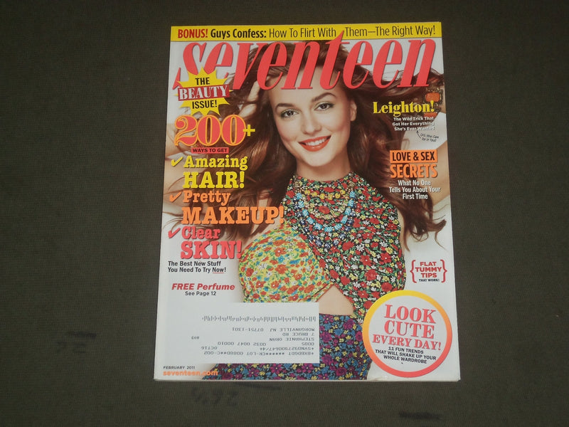2011 FEBRUARY SEVENTEEN MAGAZINE - LEIGHTON MEESTER COVER - B 1725