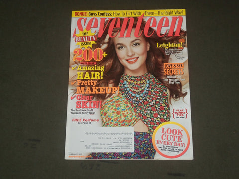 2011 FEBRUARY SEVENTEEN MAGAZINE - LEIGHTON MEESTER COVER - B 1725