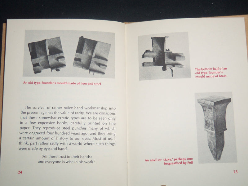 1968 THE FELL TYPES BOOK BY HARRY CARTER - OXFORD UNIVERSITY PRESS - J 9215