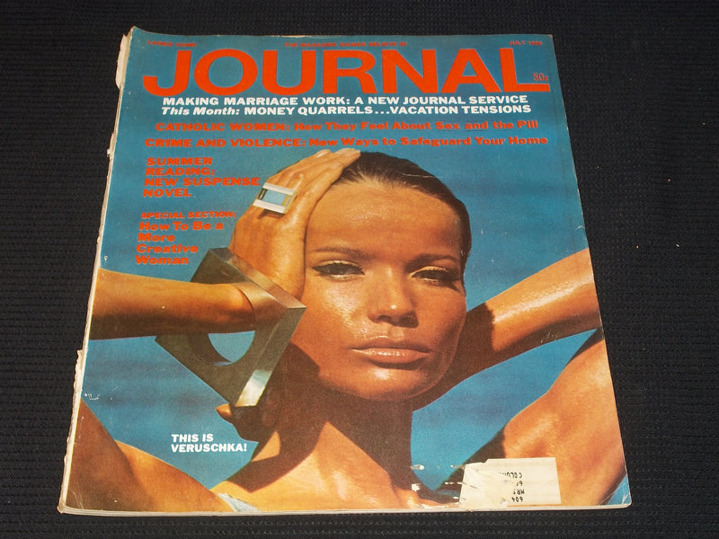 1968 JULY LADIES' HOME JOURNAL MAGAZINE - VERUSCHKA FRONT COVER - E 4464