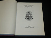 1990 DELTA TAU DELTA FRATERNITY ALUMNI DIRECTORY HARDCOVER BOOK - KD 6441
