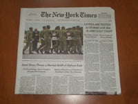2021 AUGUST 30 NEW YORK TIMES - LEVEES TESTED AS HURRICANE IDA SLAMS GULF COAST