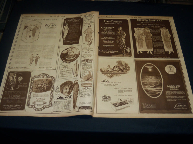 1920 FEBRUARY 15 NEW YORK TIMES PICTURE SECTION - GASSED BY SARGENT - NT 8773
