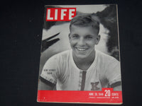 1948 JUNE 28 LIFE MAGAZINE - MEMBER OF KENT SCHOOL CREW - L 607
