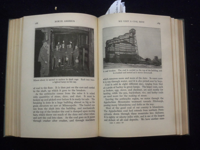 1931 CARPENTER'S NEW GEOGRAPHICAL READER-NORTH AMERICA- HARDCOVER BOOK - KD 8460