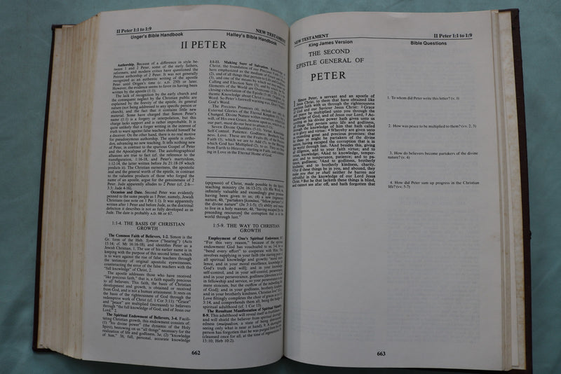 1979 BACK TO THE BIBLE, STUDY NEW TESTAMENT HARDCOVER BOOK  - KD 9667
