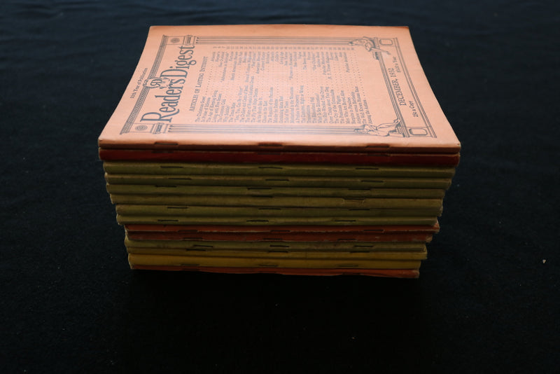 1932-1938 READERS DIGEST MAGAZINE - LOT OF 14 - O 3671