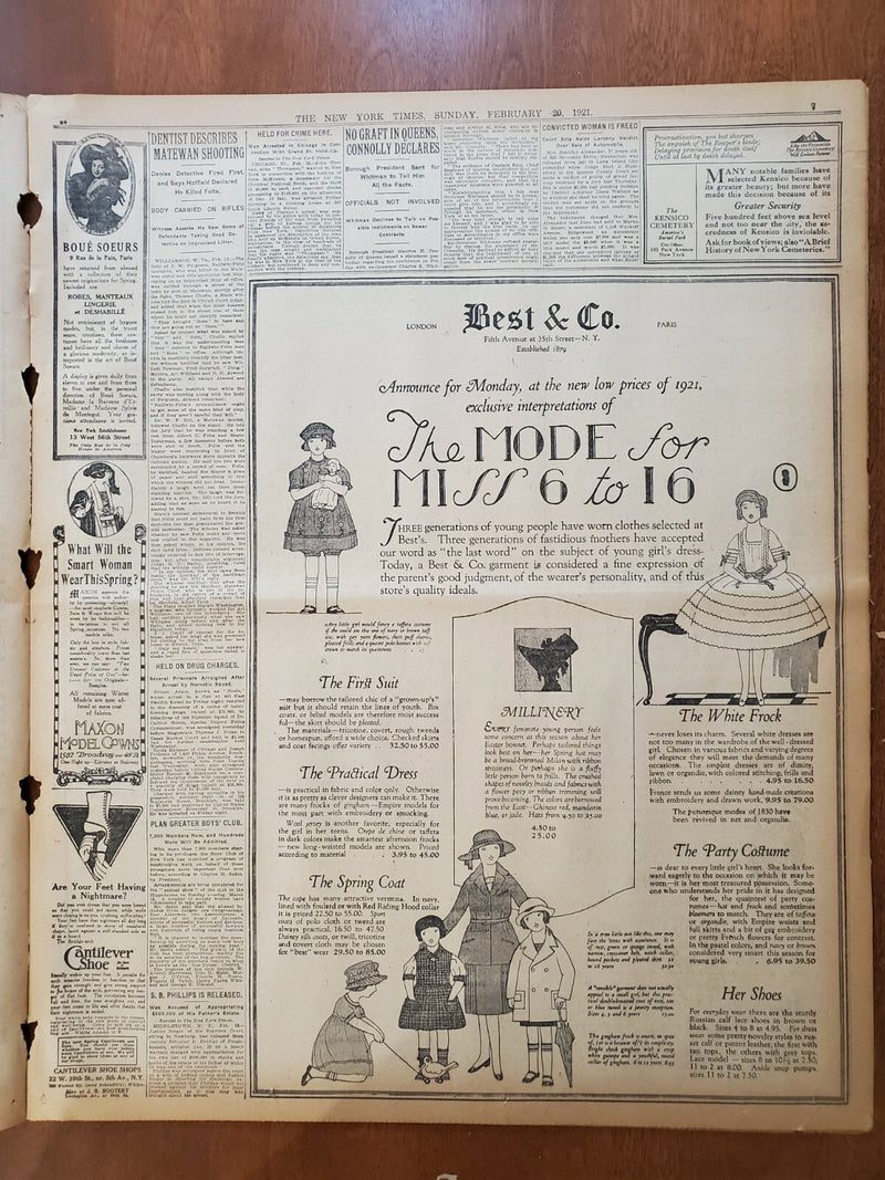 1921 FEBRUARY 20 NEW YORK TIMES - DR. ANGELL ELECTED PRESIDENT OF YALE - NT 8135
