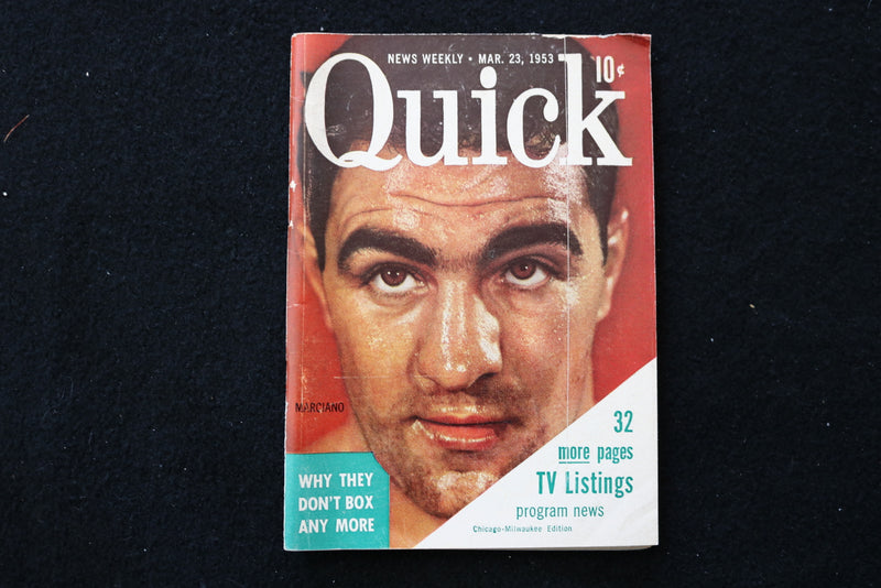 1953 MARCH 23 QUICK DIGEST MAGAZINE - ROCKY MARCIANO COVER - K 2422