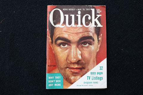 1953 MARCH 23 QUICK DIGEST MAGAZINE - ROCKY MARCIANO COVER - K 2422
