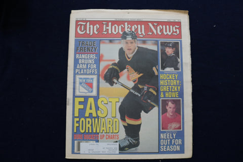 1994 APRIL 1 THE HOCKEY NEWS NEWSPAPER - PAVEL BURE COVER - NP 8704