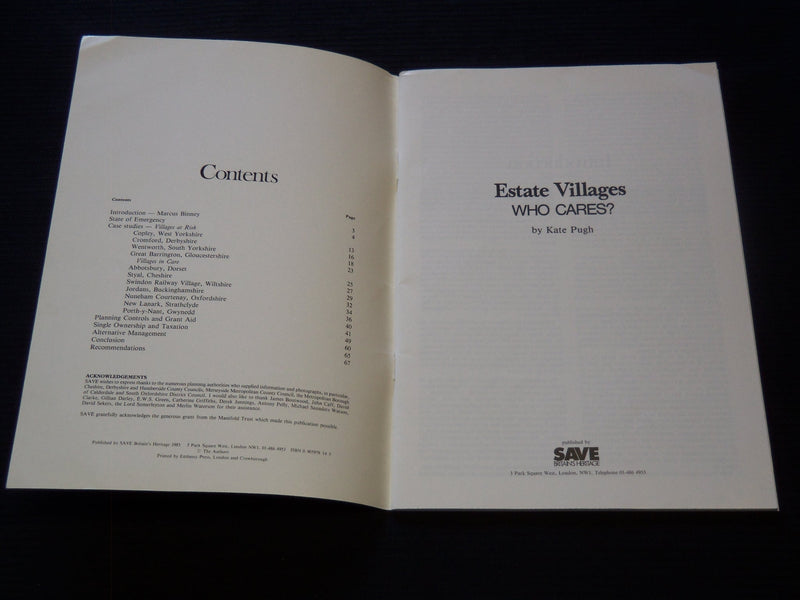 1983 ESTATE VILLAGES WHO CARES? SOFTCOVER BOOK BY KATE PUGH - J 7298