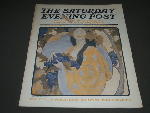 1904 OCTOBER 15 THE SATURDAY EVENING POST MAGAZINE - ILLUSTRATED COVER - SP 505