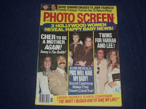 1977 JUNE PHOTO SCREEN MAGAZINE - ELVIS PRESLEY - PHOTOS - ST 5882