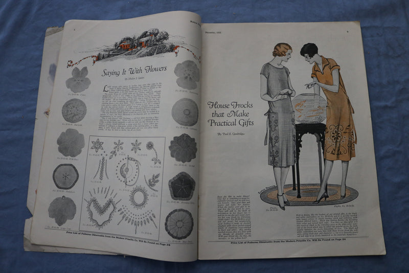 1925 DECEMBER THE MODERN PRISCILLA MAGAZINE -ILLUSTRATIONS/STORIES/ADS- SP 4782Z