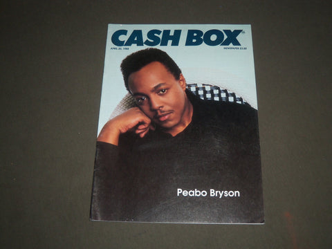 1988 APRIL 30 CASHBOX MAGAZINE - PEABO BRYSON COVER - SP 3544