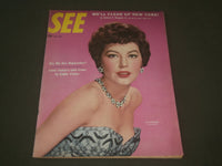 1954 MAY SEE MAGAZINE - AVA GARDNER COVER - GREAT PHOTOS - SP 9484