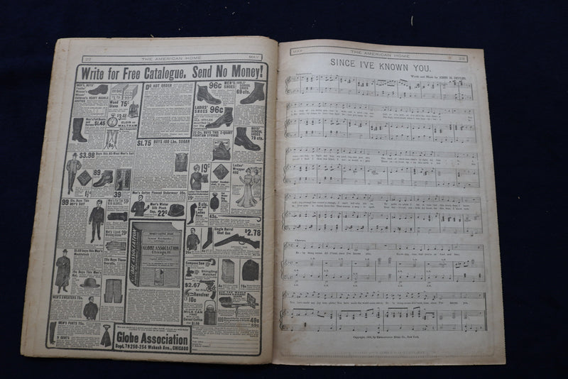 1906 MAY THE AMERICAN HOME NEWSPAPER - NICE ILLUSTRATED COVER - NP 8686