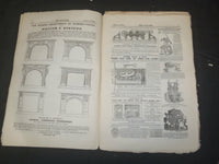 1865 JUNE 3 THE BUILDER ARCHITECT MAGAZINE - ILLUSTRATIONS - ST 415Q