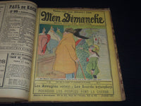 1911 MON DIMANCHE REVUE POPULAIRE ILLUSTREE FRENCH BOUND VOLUME - KD 3352G