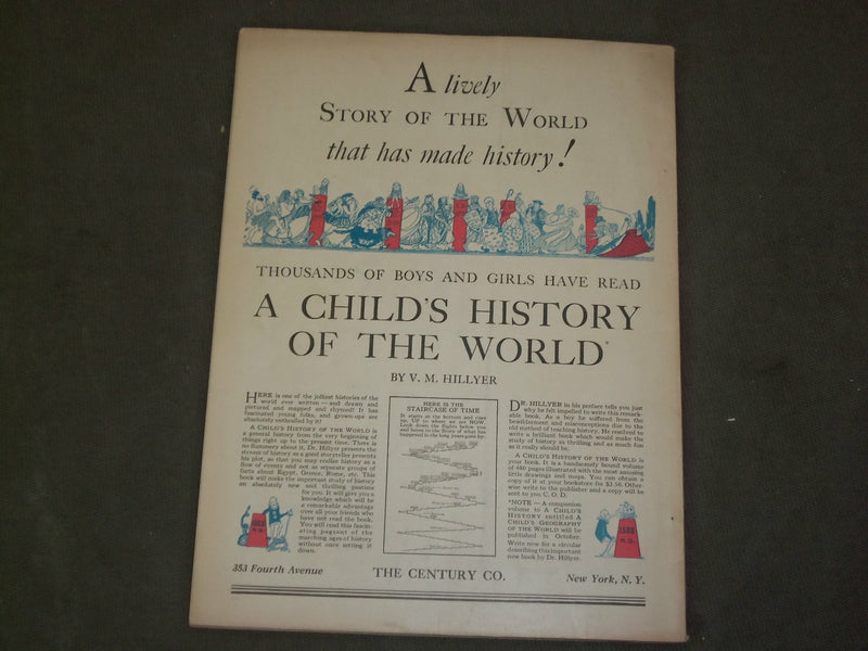 1929 AUGUST ST. NICHOLAS MAGAZINE - ILLUSTRATIONS, STORIES & ADS - B 5049