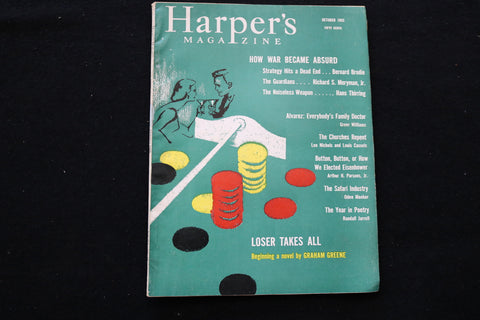 1955 OCTOBER HARPER'S MAGAZINE - LOSER TAKES ALL COVER - SP 4926P