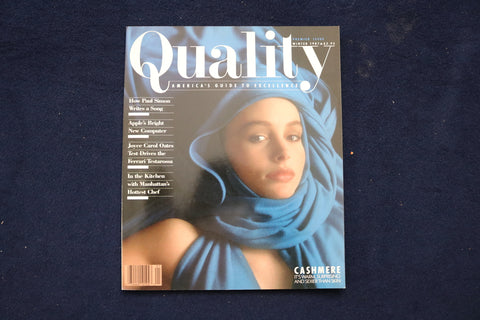 1987 WINTER QUALITY MAGAZINE - CASHMERE COVER - E 19348