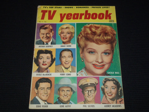 1956 NO. 3 TV YEARBOOK MAGAZINE - LUCILLE BALL COVER - E 14586