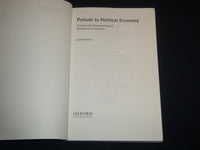 2003 PRELUDE TO POLITICAL ECONOMY SOFTCOVER BOOK BY KAUSHIK BASU - J 9259