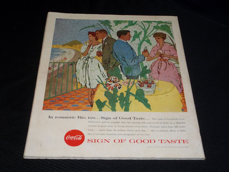 1957 OCTOBER 26 SATURDAY EVENING POST MAGAZINE NICE ILLUSTRATED COVER - E 1273
