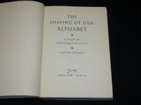 1955 THE SHARPING OF OUR ALPHABET HARDCOVER BOOK BY FRANK DENMAN - KD 6379