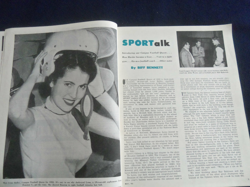 1953 MAY SPORT MAGAZINE - BOB LEMON COVER - ST 7237