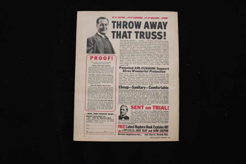 1962 NOVEMBER POLICE GAZETTE MAGAZINE - LIZ TAYLOR COVER - E 10042