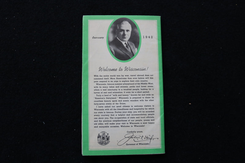 1942 WISCONSIN OFFICIAL HIGHWAY MAP - K 1984