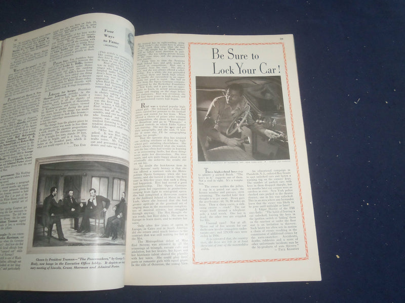 1947 AUGUST REDBOOK MAGAZINE - SOMETIMES IT STRIKES LIKE LIGHTNING - SP 6257I