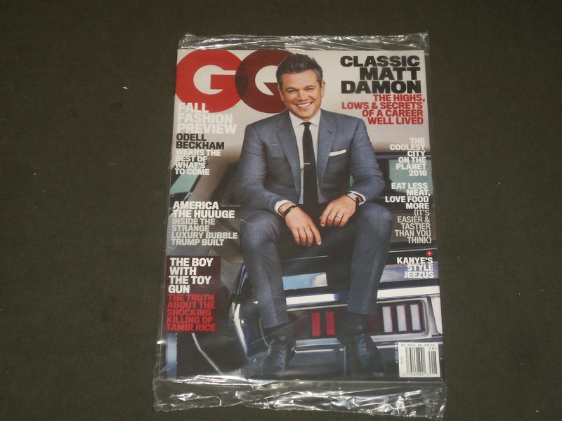 2016 AUGUST GQ MAGAZINE - MATT DAMON COVER - B 2908