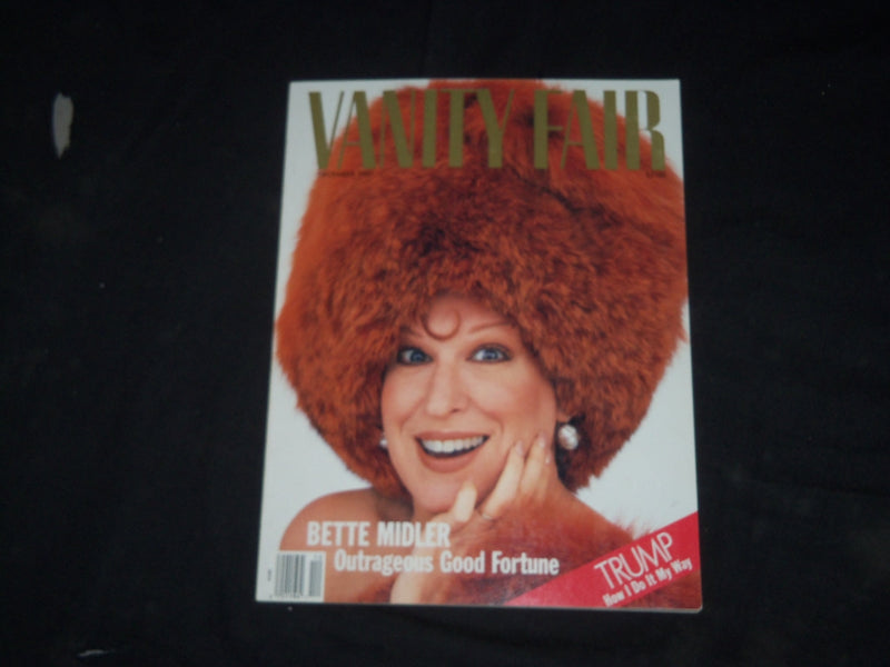 1987 DECEMBER VANITY FAIR MAGAZINE - BETTE MIDLER COVER - B 146
