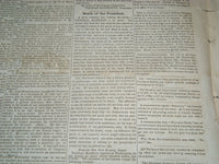 1841 APRIL 7 MASSACHUSETTS SPY NEWSPAPER - GENERAL HARRISON DEAD - NP 3968