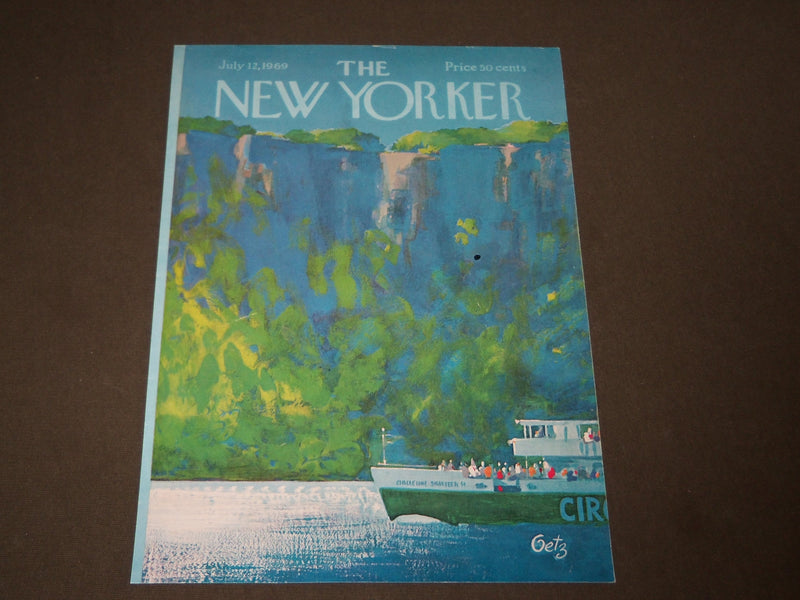 1969 JULY 12 NEW YORKER MAGAZINE FRONT COVER ONLY - GREAT ART FOR FRAMING