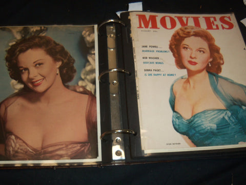 SUSAN HAYWARD 3 RING BINDER SCRAPBOOK - HOLLYWOOD - GREAT PHOTOS - 5A