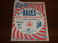 1964 MOTOR CYCLE RACES HOLIDAY CLASSIC PROGRAM - READING FAIRGROUNDS - K 1110
