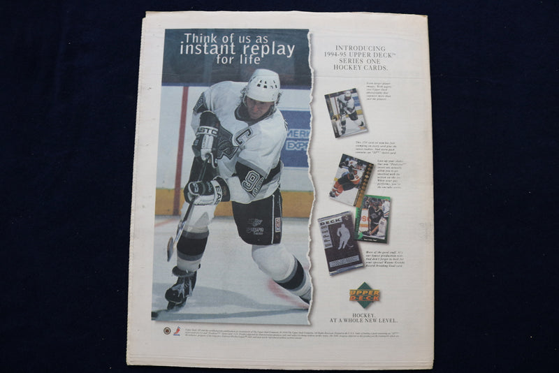 1994 NOVEMBER 25 THE HOCKEY NEWS NEWSPAPER - GRANT FUHR COVER - NP 8725
