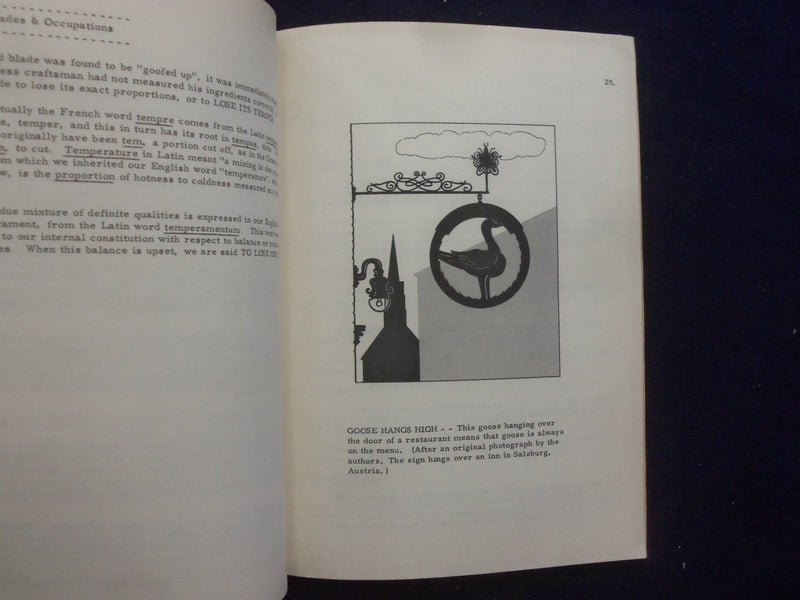 1961 STORIES ABOUT IDIOMS BY RUDOLPH F. WAGNER AND MARNEY H. WAGNER - J 9420
