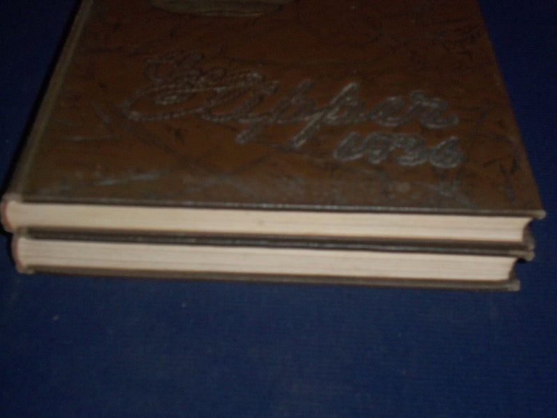 1936-1937 STATE TEACHERS COLLEGE SALEM YEARBOOK LOT OF 2 - THE CLIPPER - YB 711