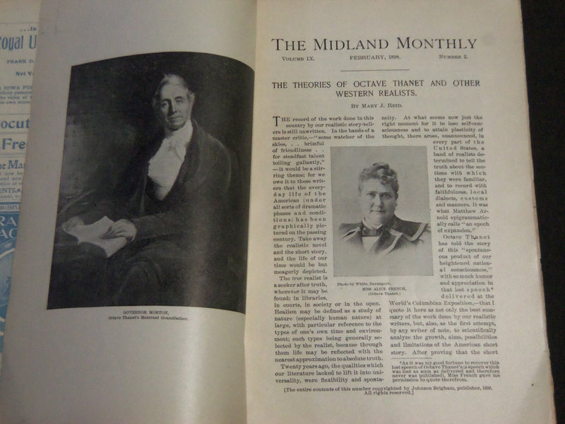 1898-1899 THE MIDLAND MONTHLY MAGAZINE LOT OF 11 ISSUES - NICE PHOTOS - WR 1283