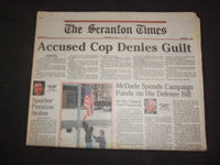 1996 FEBRUARY 8 THE SCRANTON TIMES NEWSPAPER -ACCUSED COP DENIES GUILT - NP 8358