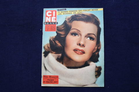 1958 JAN 17 CINE REVUE MAGAZINE - RITA HAYWORTH-GEORGE NADER COVER - E 22013