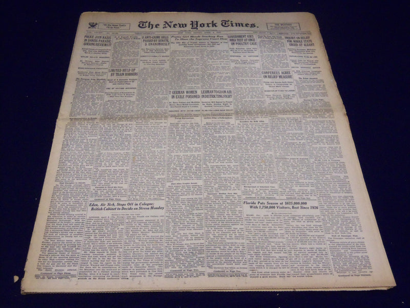 1935 APRIL 5 NEW YORK TIMES - GOERING REVIEWS PARADE - NT 3806