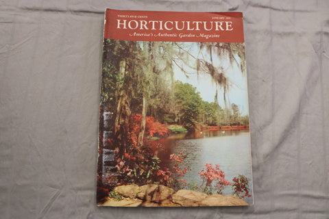 1955 JANUARY HORTICULTURE MAGAZINE - BEAUTIFUL SCENERY COVER - ST 1015X